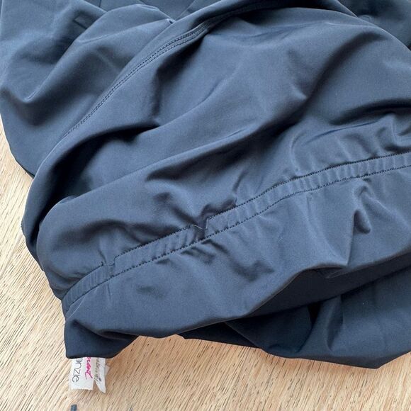 Free People X Onzie Asymmetric One Shoulder Black Built In Short Dress Size M/L - Picture 7 of 8